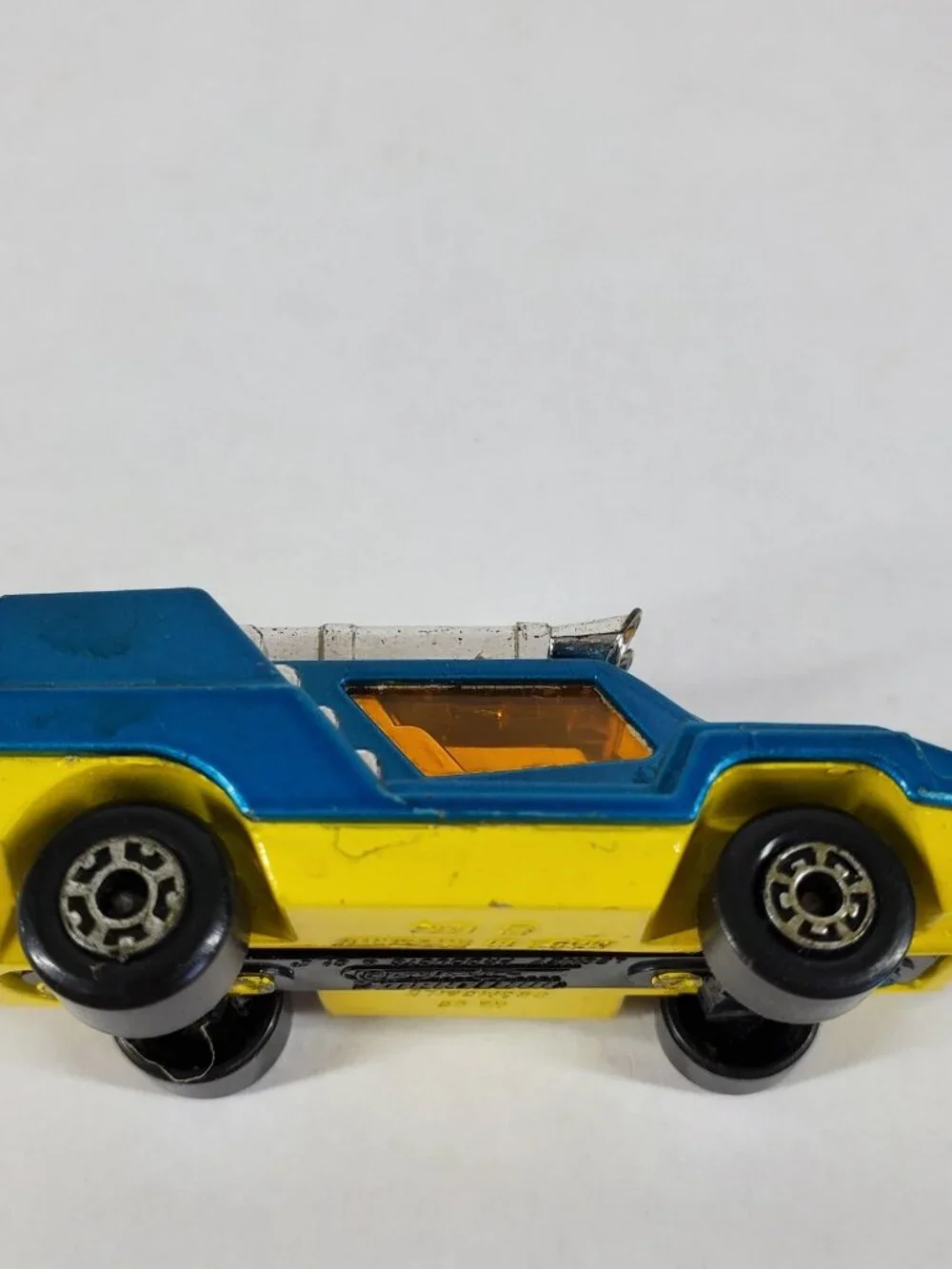 Vintage Matchbox Lesney Superfast Number 68 Cosmobile Metallic Blue & Yellow